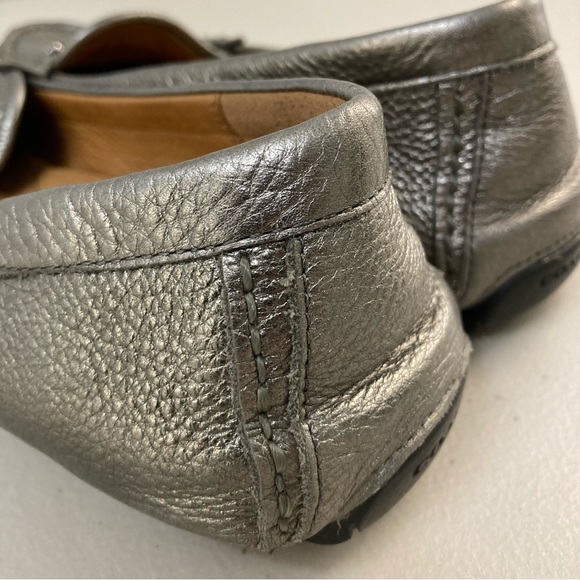 Coach Silver Leather Arlene Driving Moccasin - Picture 10 of 16